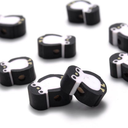 Penguin Polymer Clay Beads