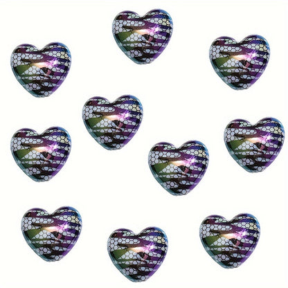 10PCS 19×22mm Lace Love Acrylic Bead Set