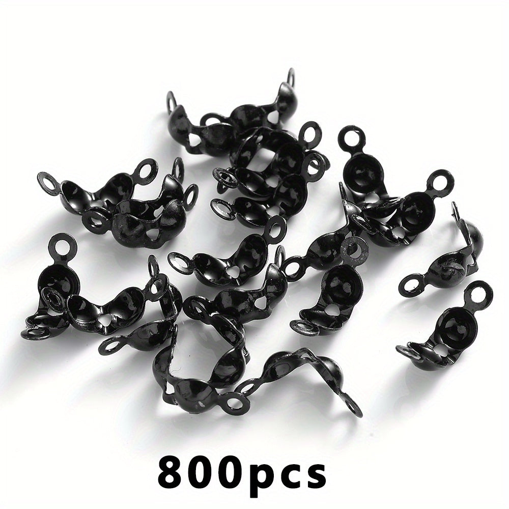 800-Piece Crimp Bead Calotte Knot Covers