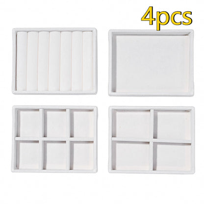 Elegant Velvet Jewelry Display Trays