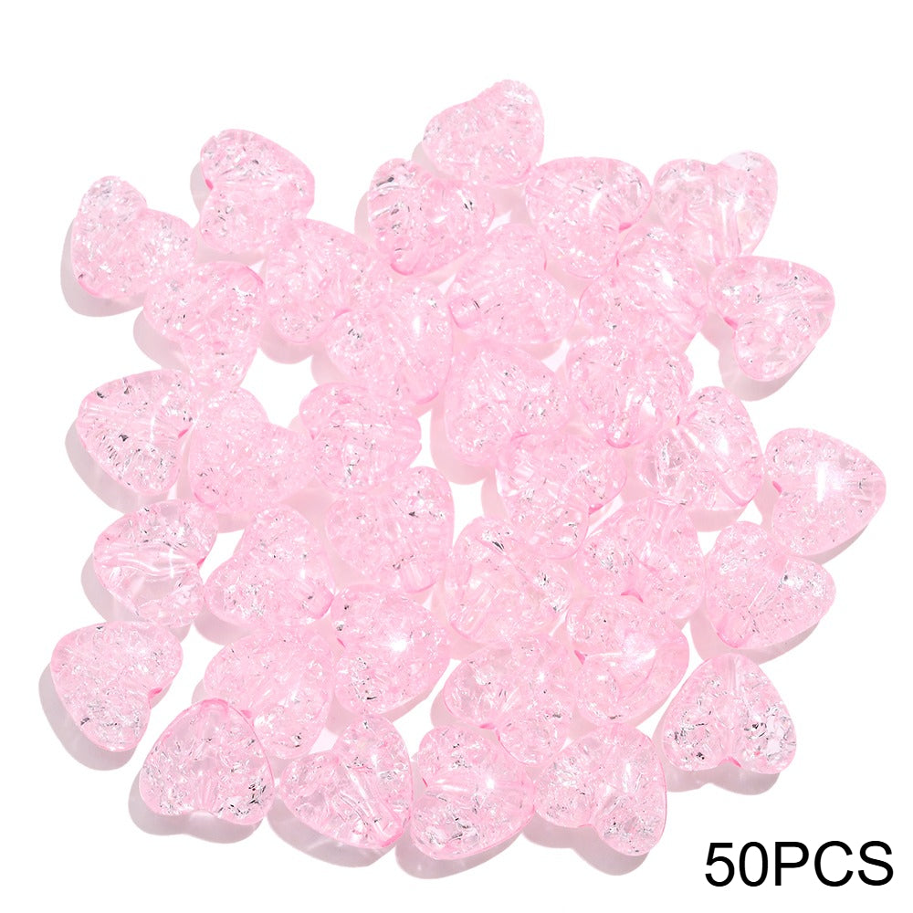 Acrylic Popped Crystal Love Beads