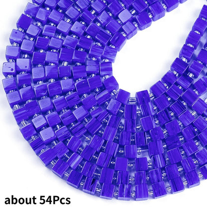 Square Natural Stone Beads