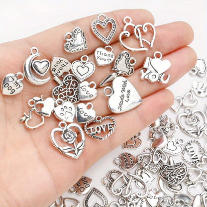 Vintage Metal Heart Pendants
