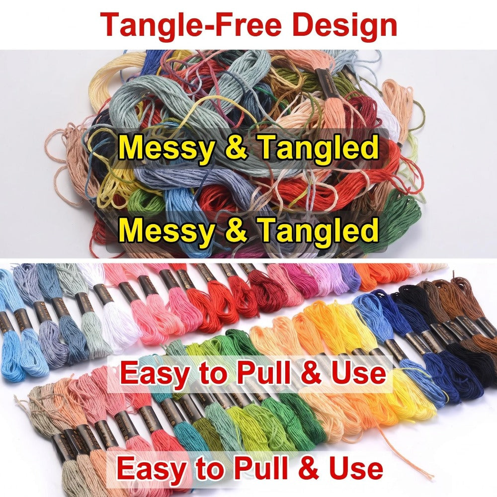 1000PCS Multicolor Embroidery Thread Set
