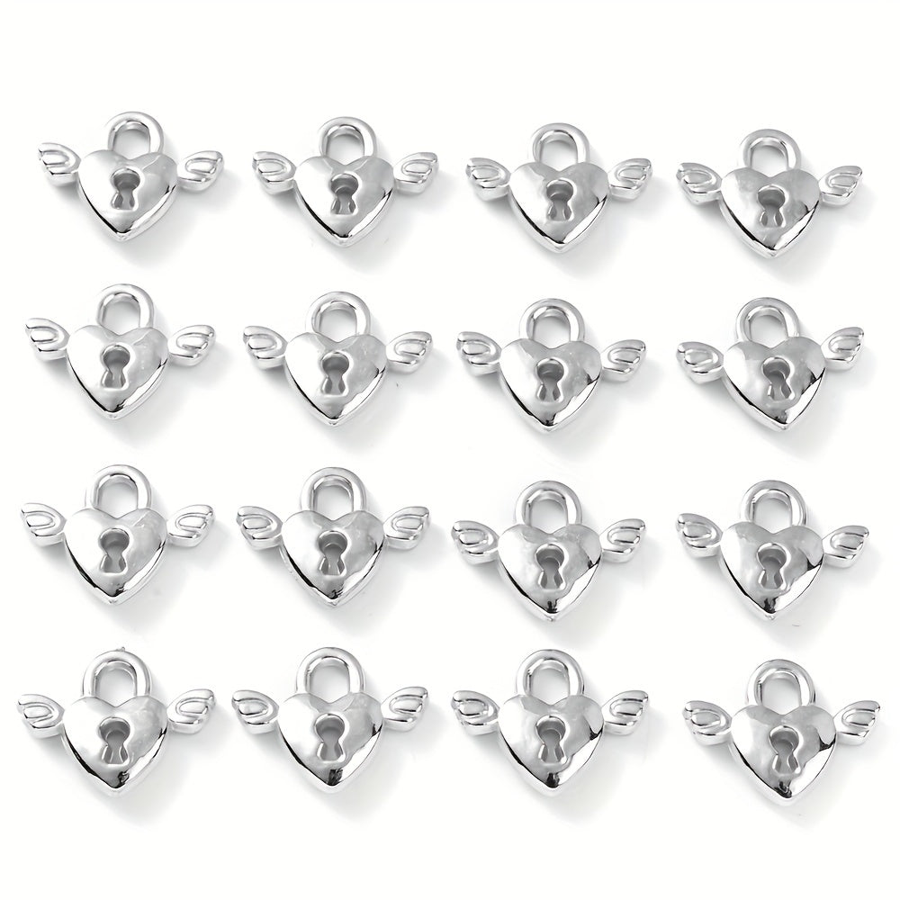 Love Lock Wing CCB Pendants