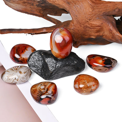 150g Irregular Natural Agate Stone Bead & Decor Set