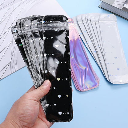 Iridescent Self-Sealing Jewelry Bags