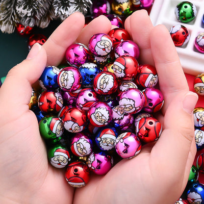 Santa Acrylic Beads