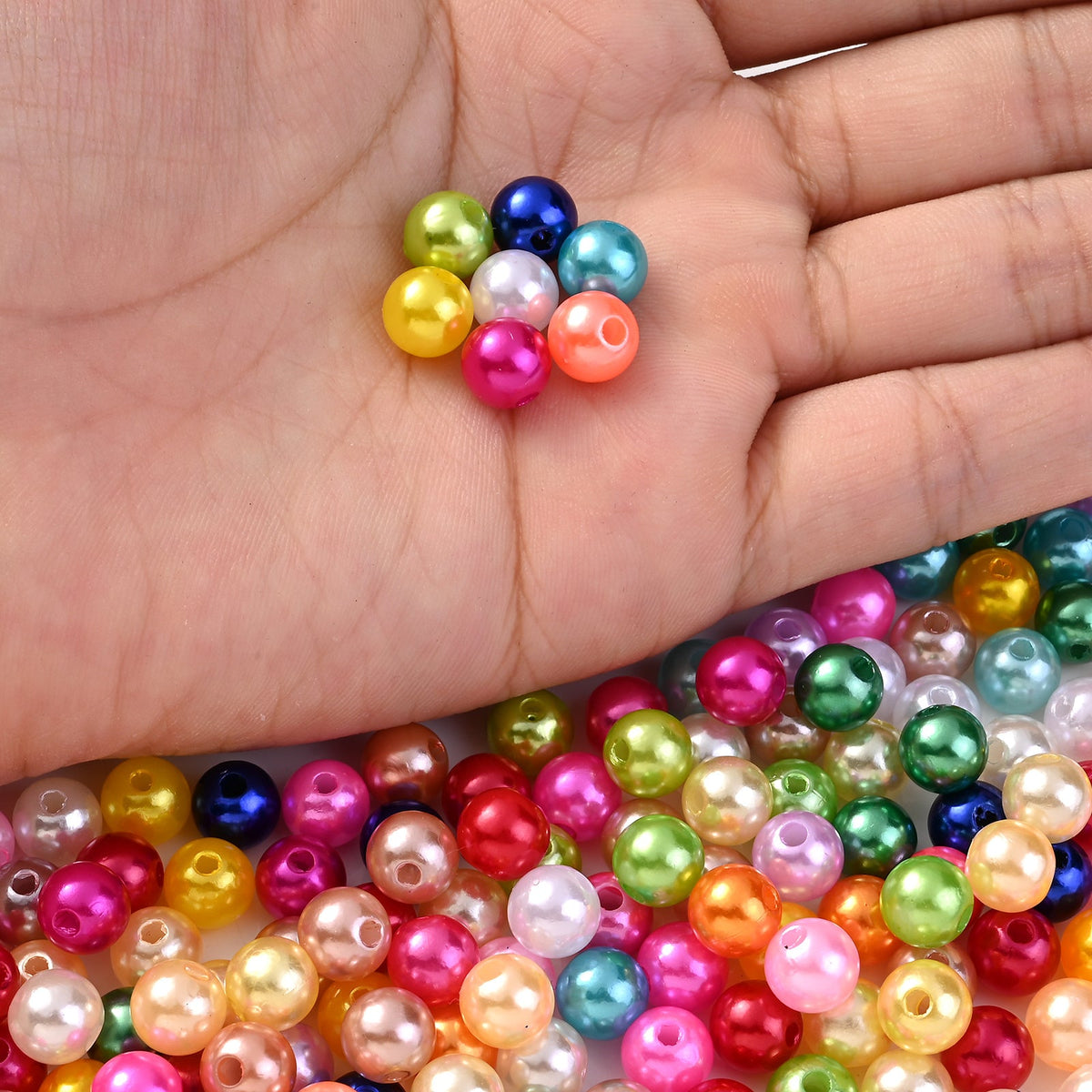 Colorful Imitation Pearl Acrylic Beads