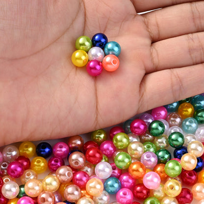 Colorful Imitation Pearl Acrylic Beads