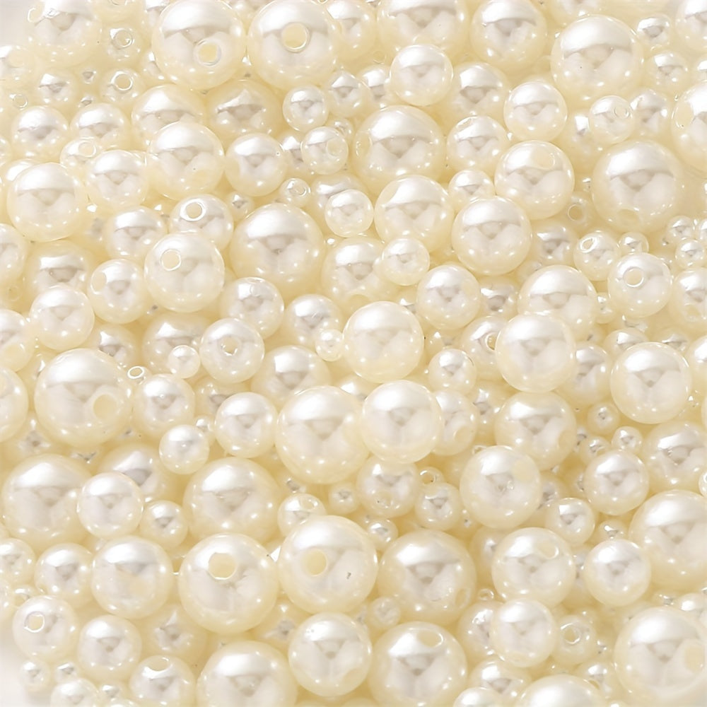 Mixed Size ABS Acrylic Beads Set