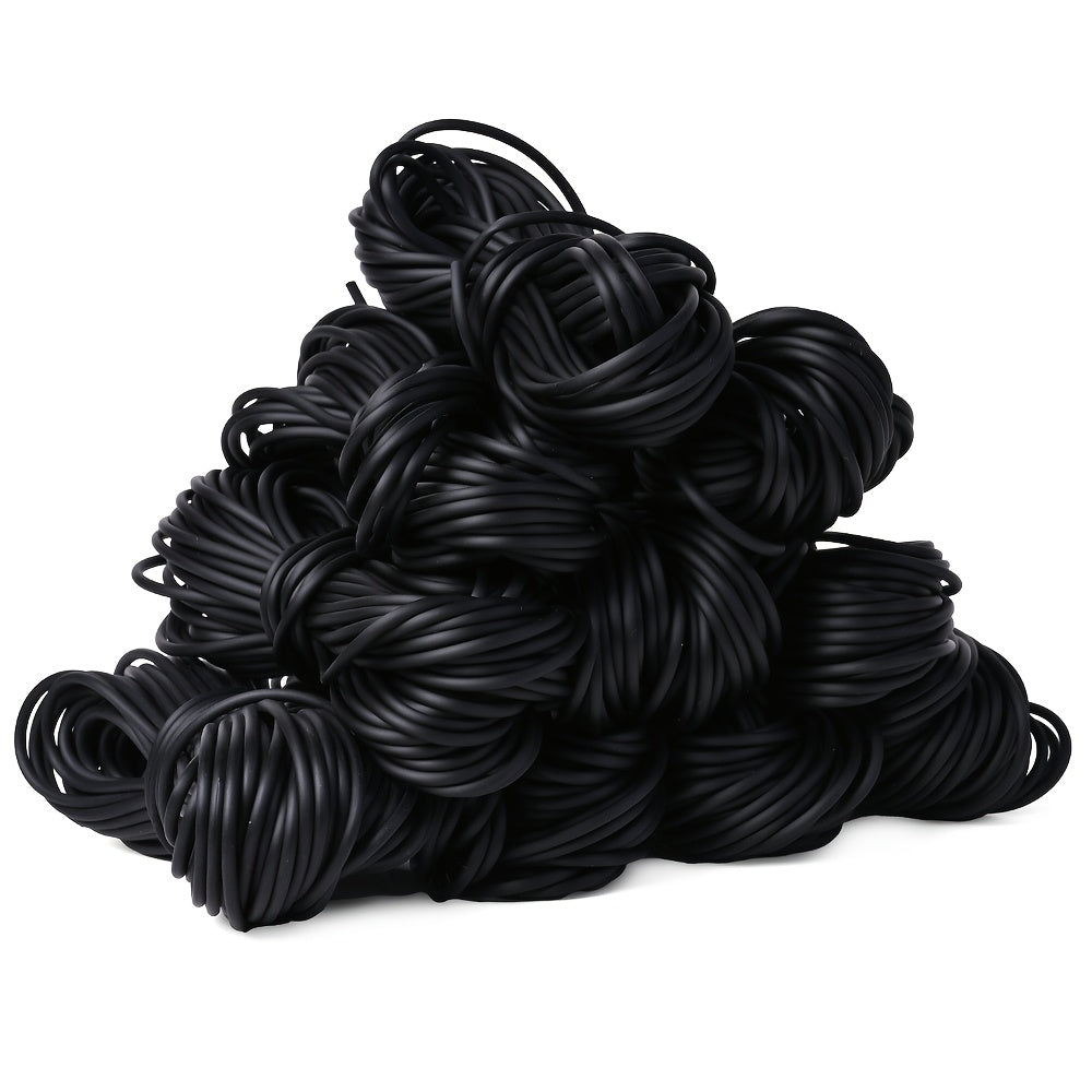2 mm Black Elastic Jewelry Cord