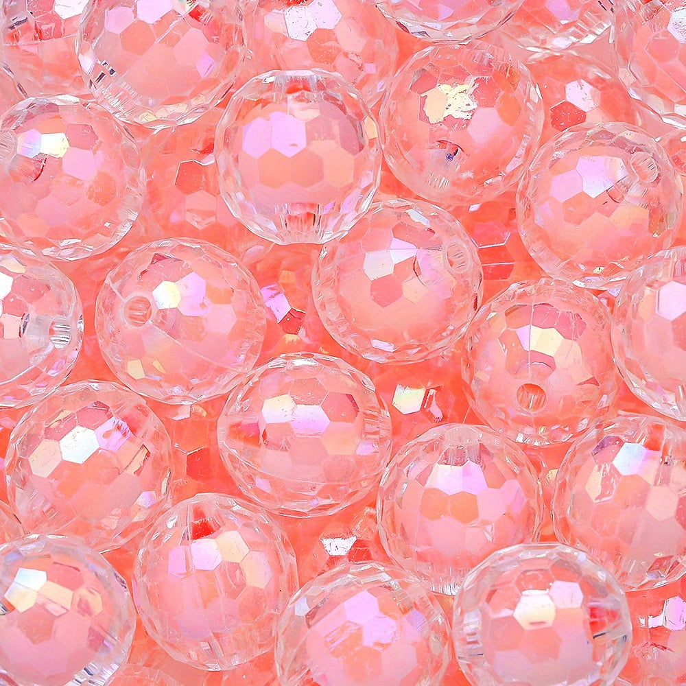 Clear Cut Acrylic Round Beads