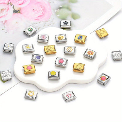 Flower Alloy Bracelet Module