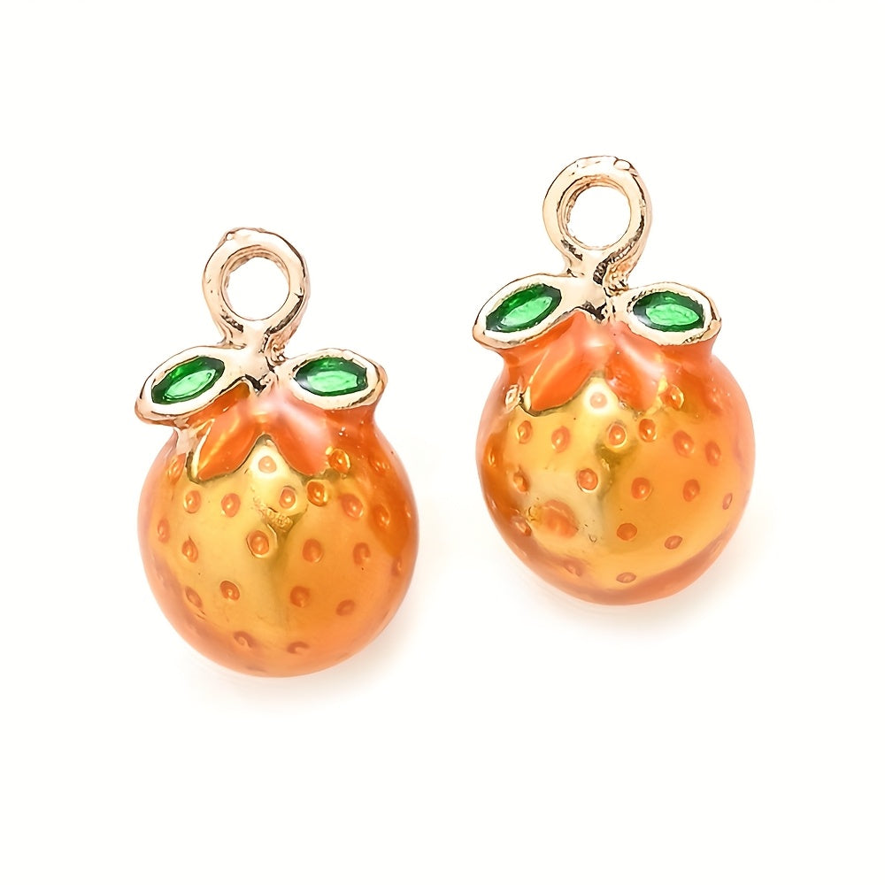 2PCS Fruit Series Alloy Pendant Set