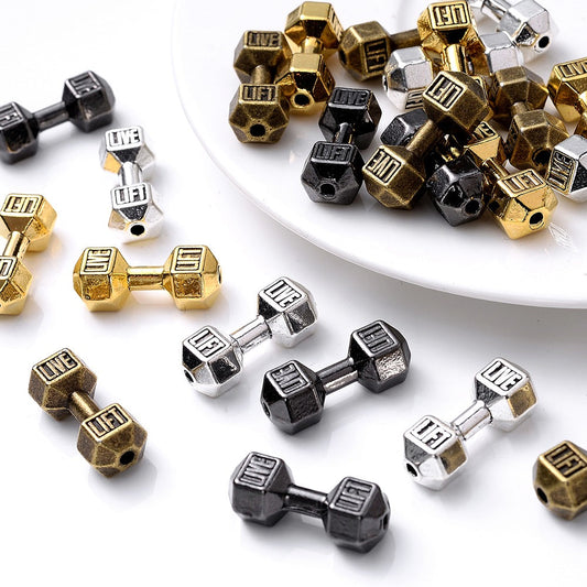 10pcs 8x20mm Vintage Dumbbell Spacer Beads