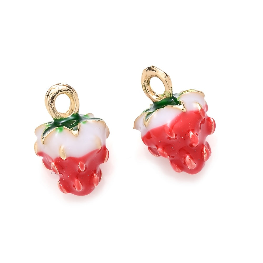 2PCS Fruit Series Alloy Pendant Set
