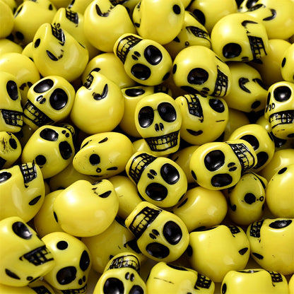 Halloween Skull Acrylic Beads