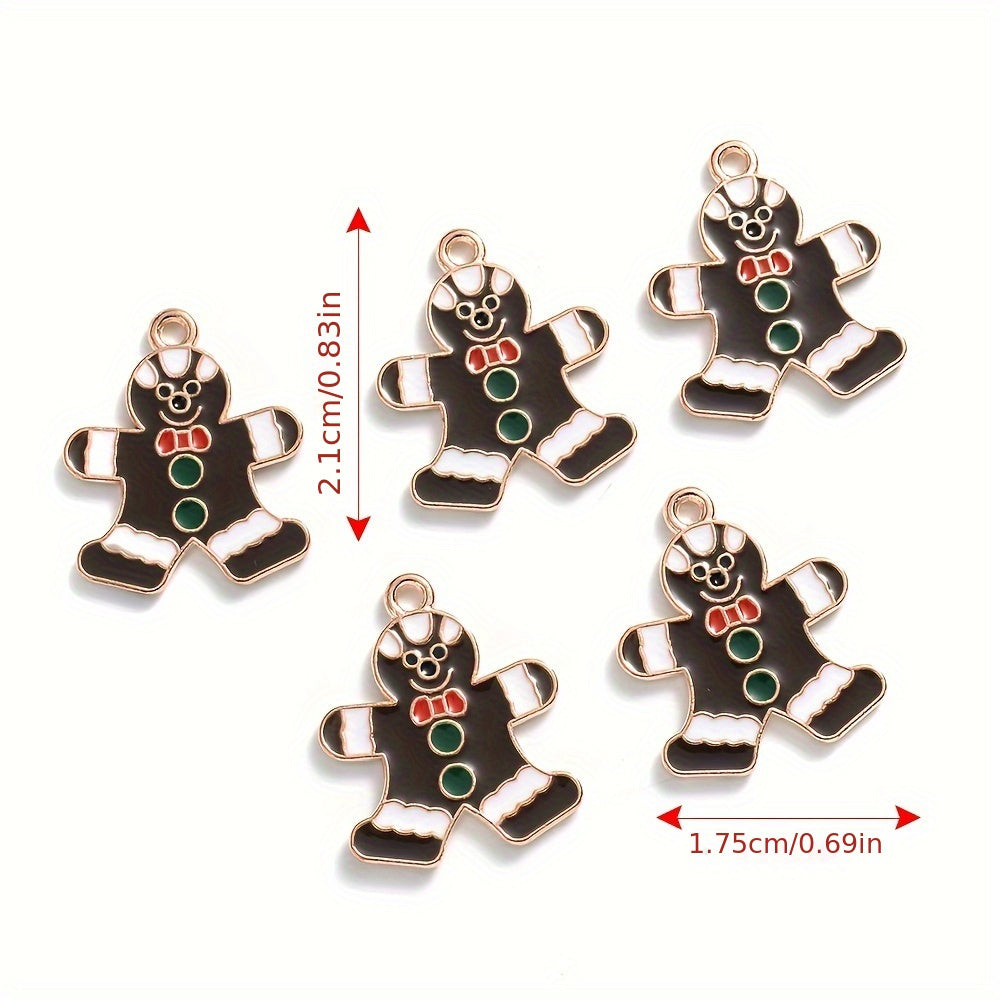Mixed Metal Christmas Pendants