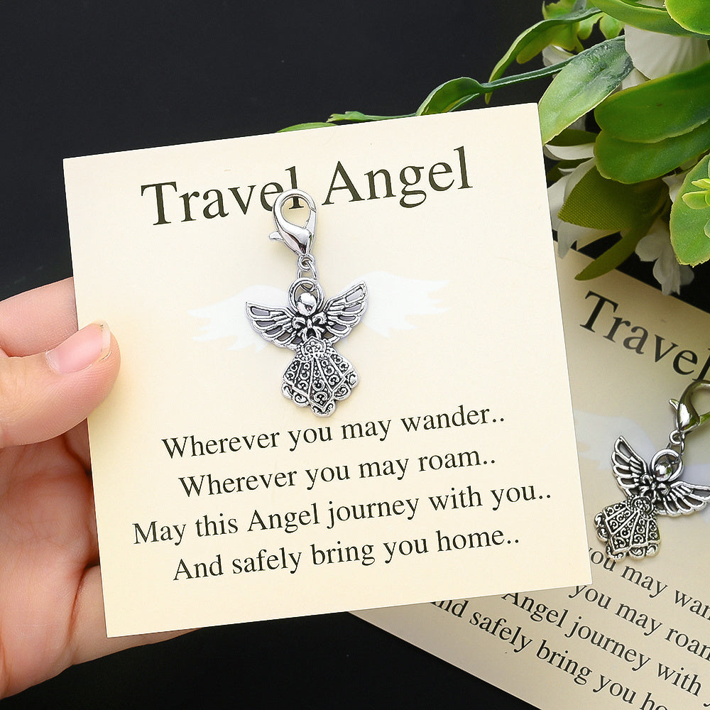Vintage Angel Feather Keychain Gift Set