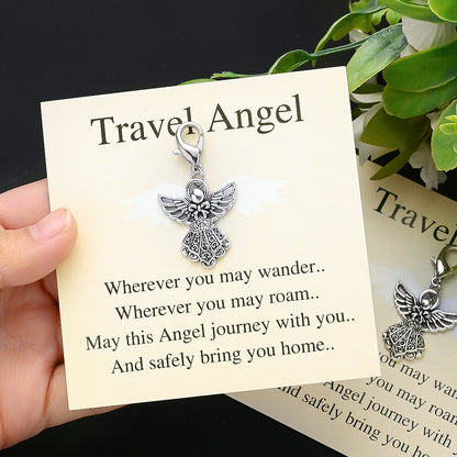 Vintage Angel Feather Keychain Gift Set