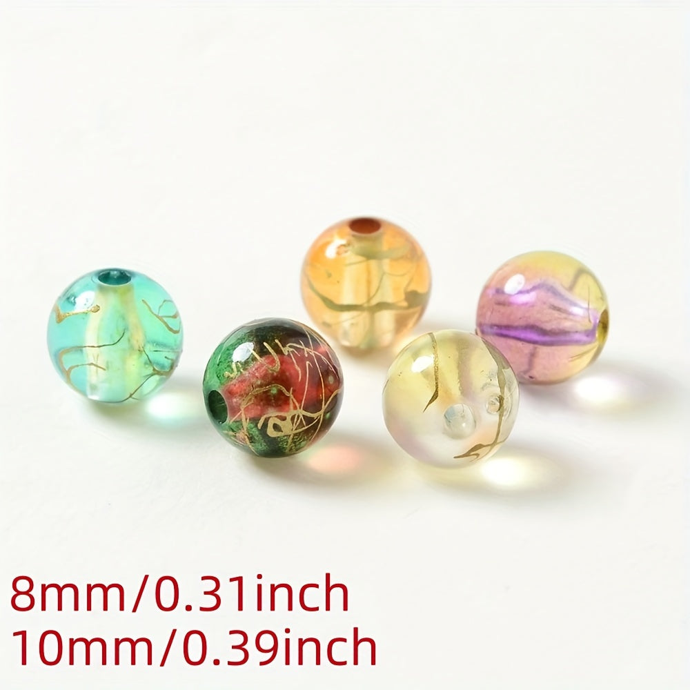 Rainbow Gradient Acrylic Beads