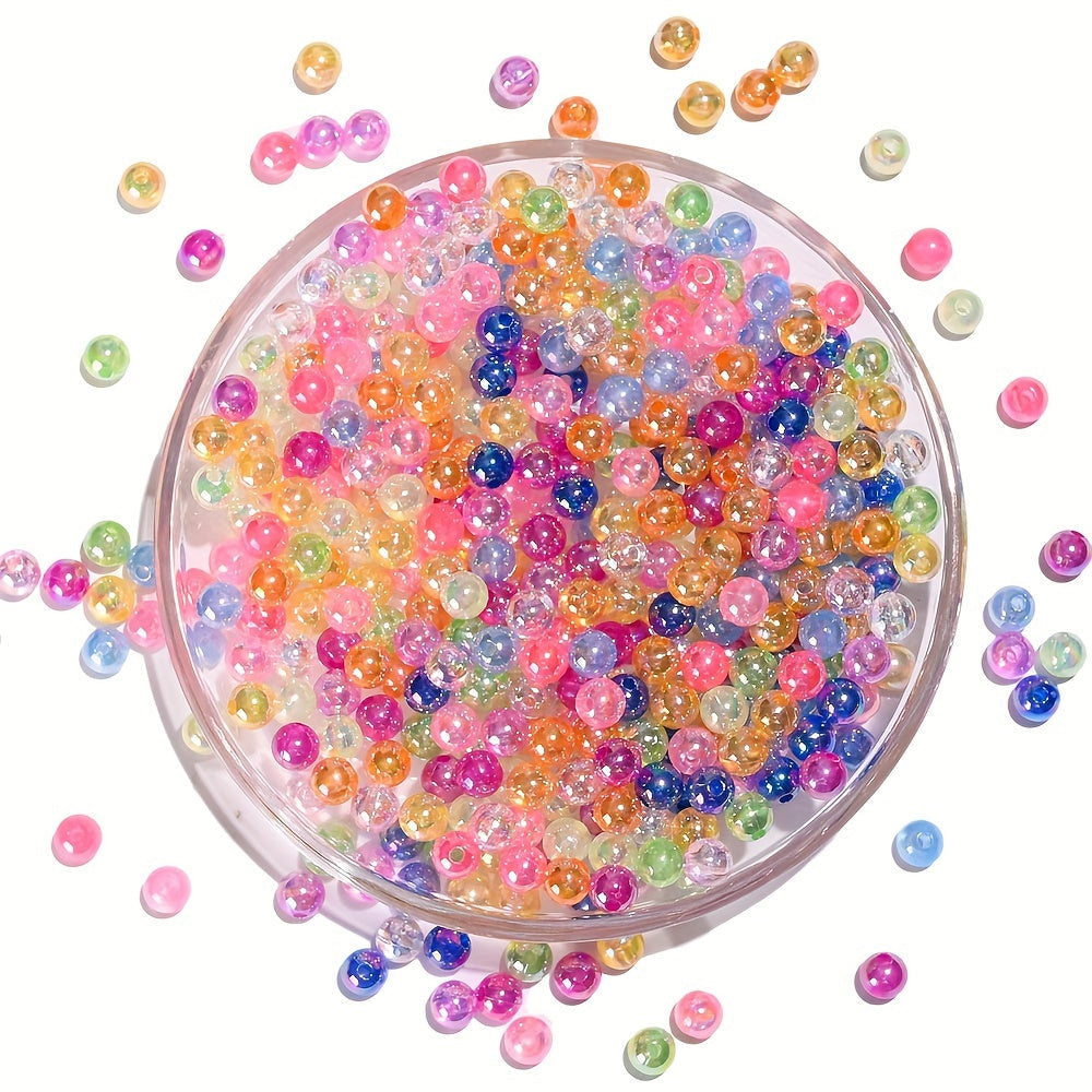 Colorful Clear Acrylic Beads
