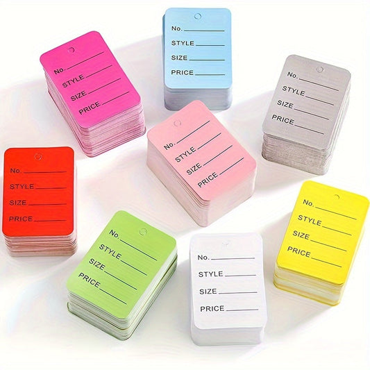 300-Piece Multicolor Price Label Hang Tags