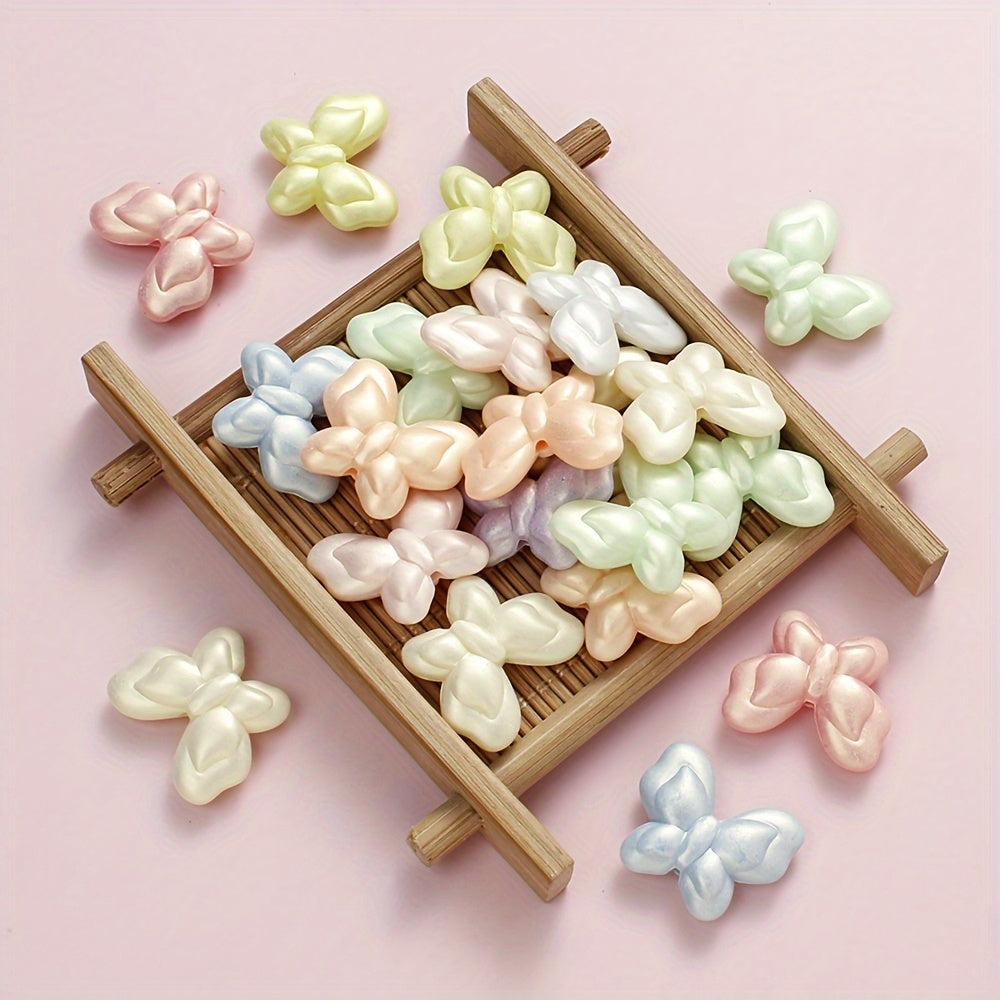 Macaron Butterfly Acrylic Beads