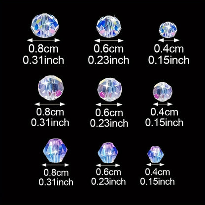 100/200/500PCS Flat Spacer Bead Set