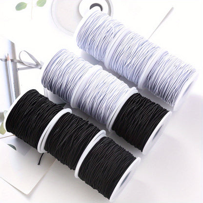 White Black Elastic Jewelry Cords