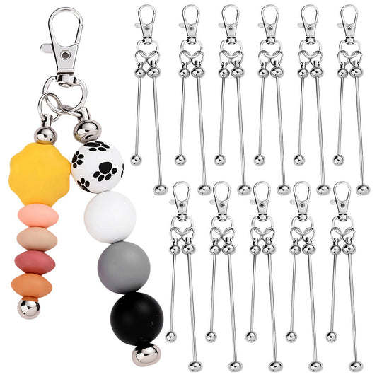 Beadable Keychain Blank Rod Set