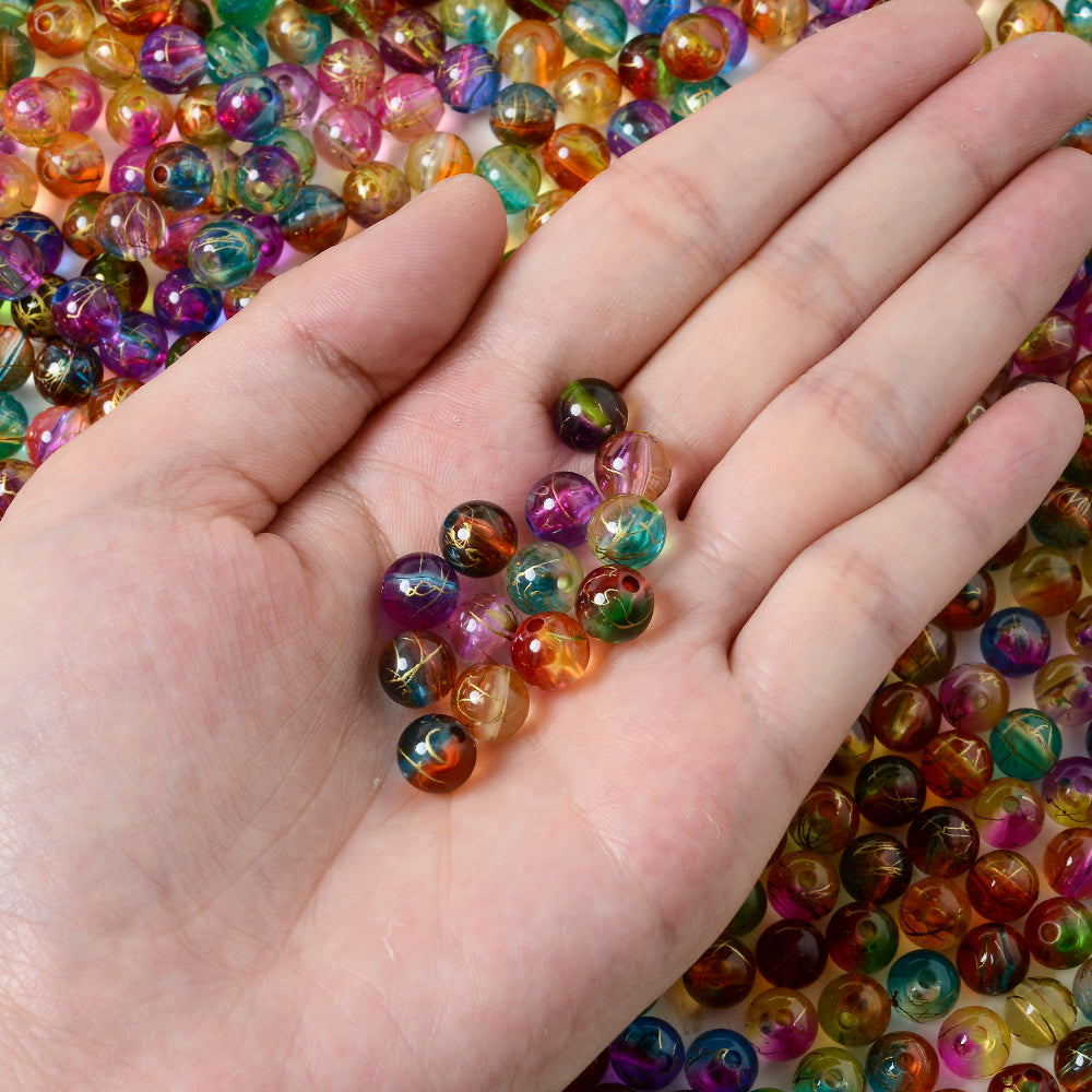 Rainbow Gradient Acrylic Beads