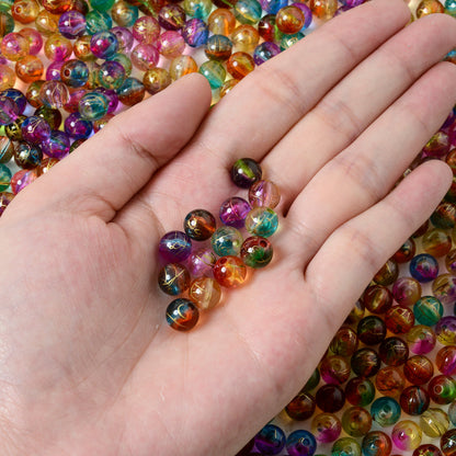 Rainbow Gradient Acrylic Beads