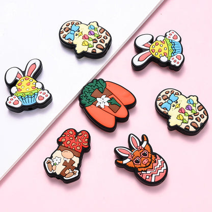 Multicolor Rabbit Silicone Beads
