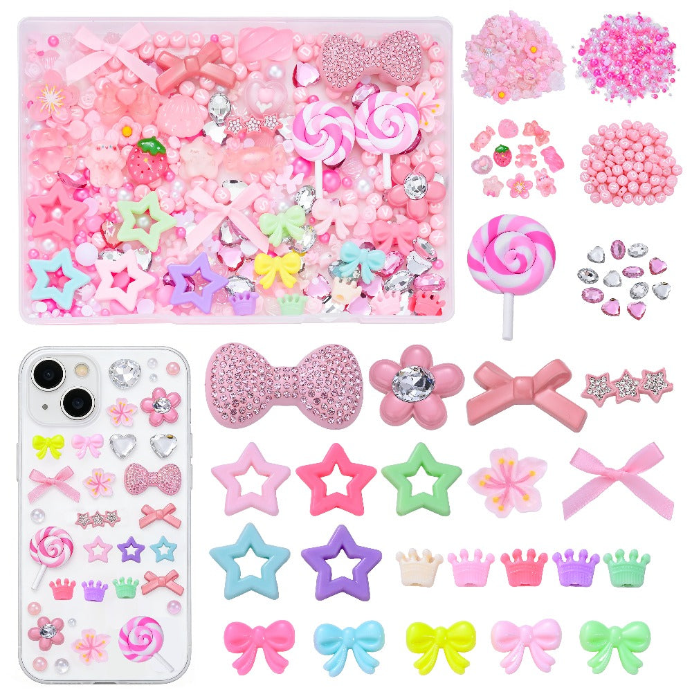 Pink Series Resin Patch Decorative Craft Set