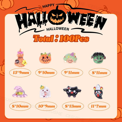 Halloween Resin Patch Beads Set