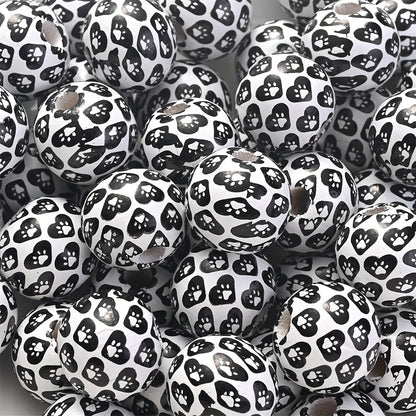Colorful Round Wooden Beads