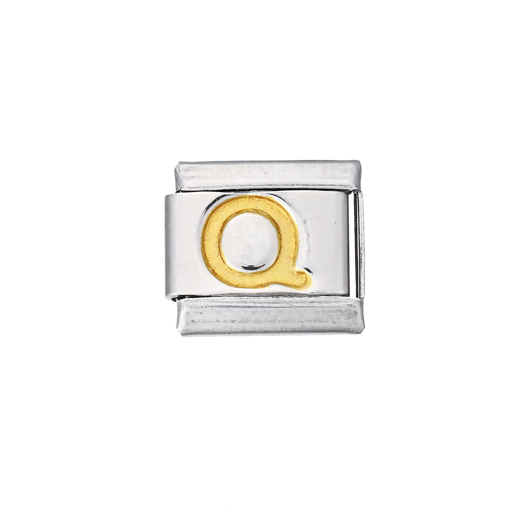 A-Z English Letter Stainless Steel Italian Charm Links