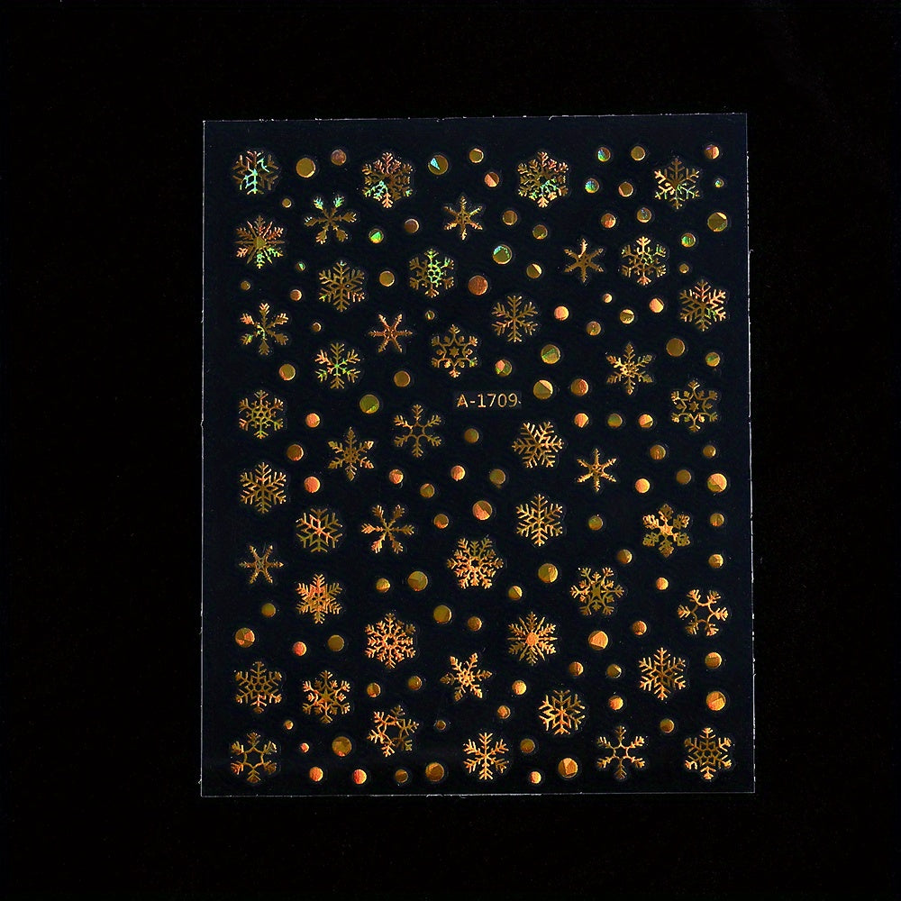 Gold Pattern Manicure Stickers