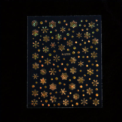 Gold Pattern Manicure Stickers