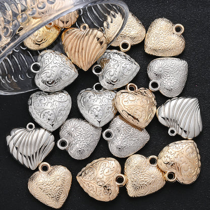 10PCS Gold & Silver CCB Love Pendant Set