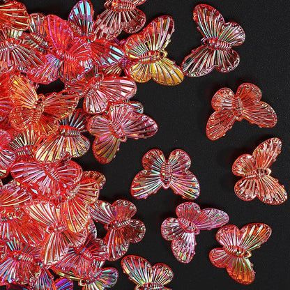 AB Butterfly Charm Beads