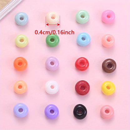 4 mm Multicolor Glass Abacus Seed Beads
