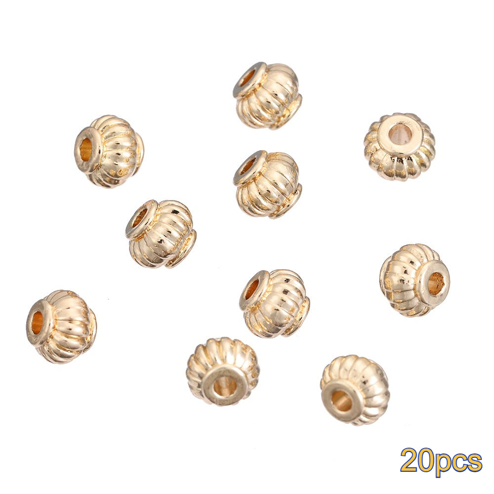 20PCS Gold Alloy Multi-Shape Spacer Bead Set