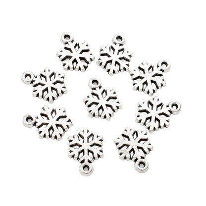 Hollow Snowflake Alloy Pendants