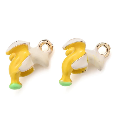 2PCS Fruit Series Alloy Pendant Set