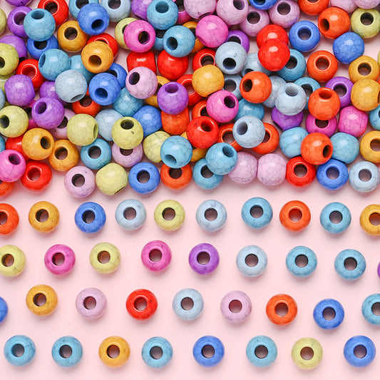 Crack Large Hole Acrylic Beads