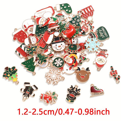 Mixed Metal Christmas Pendants
