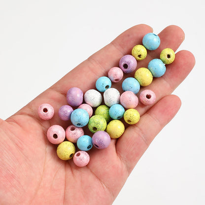 Shiny Round Wooden Beads